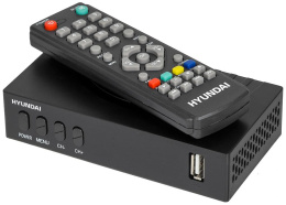 Ресивер DVB-T2 Hyundai H-DVB440 черный
