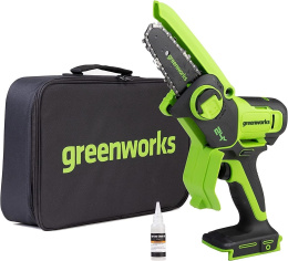 Цепная пила Greenworks G24MCS10 дл.шины:4" 10cm 1аккум. 2Ач ЗУ 2008207UA
