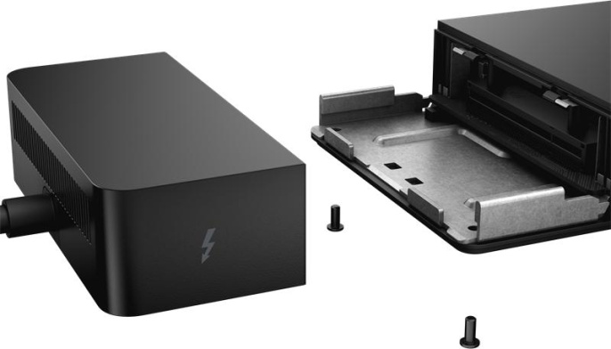 Докстанция Dell Dock WD22TB4 Thunderbolt™; 180W USB-C 2xDP 1.4; 1xHDMI 2.0; 2 x Thunderbolt 4; 2xUSB-C; 3xUSB-A; 1xRJ-45 без EU кабеля 210-BDTD