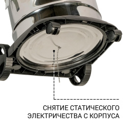 Строительный пылесос Bort BSS-1215 1200Вт (уборка: сухая/влажная/выдув/сбор воды) синий