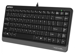 Клавиатура A4TECH Fstyler FKS11, USB, мембранная, черный/серый [fks11 grey]