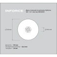 Диск отрезной по металлу OptiLine (125x1.6x22.2 мм) Inforce INB12516