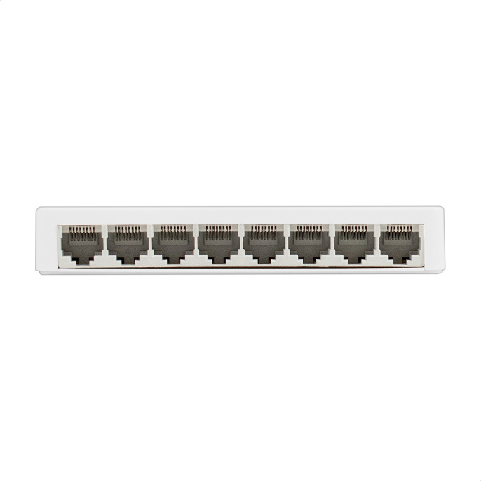 Коммутатор неуправляемый ExeGate EDGS-1008C (8-портовый гигабитный UTP 10/100/1000 Base-T, с функцией энергосбережения (EEE), настольный/настенный) EX298688RUS