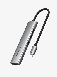 USB концентратор CABLETIME HB01G (CT-HBP1-AG6) 6-в-1 с HDMI, 100W PD для MacBook Pro/Air - Gray