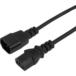 Шнур питания Rexant (11-1161) C13-С14 проводник.:3x0.75мм2 1.5м 220В 6А черный