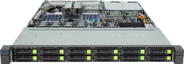 Шасси серверное Gigabyte Server Platform R163-S35 / 1U / 1xIntel Gen 4/5 / 1xHS / 16xDIMM / 12xSFF NVME/SAS/SATA + 1xM.2 PCIe Gen3 / 1x1GbE / 1xOCP 3.0 / 1xFHHL / 2x1300W / Rails / 1Y (R163-S35-AAH1)