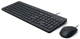 Клавиатура + мышь HP 150 wired клав:черный мышь:черный USB 240J7AA