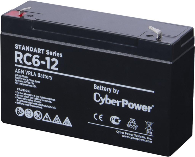 CyberPower Аккумуляторная батарея RC 6-12 6V/12Ah