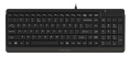 Комплект (клавиатура+мышь) A4TECH Fstyler F1512, USB, проводной, черный [f1512 black]