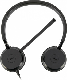 Гарнитура Jabra Evolve 20 MS Stereo, для контактных центров, накладные, проводные, черный [4999-823-109]