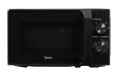 Микроволновая печь Midea MM720C2MV-B отдельностоящая, 700 Вт, 20 л, управление: механическое, 5 режимов мощности, открывание дверцы: ручка, цвет: черный