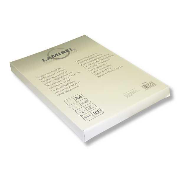 Пленка для ламинирования Fellowes Lamirel LA-7866001,  125мкм,  100шт.,  глянцевая,  A4
