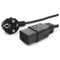 Шнур Power Cube ПВС-АП 3x1,5 S22C19-250-16-1.8, черн, 1.8 м, C19, 3x1.5, 16А, с зазем, Россия RPC-186C191,8BL