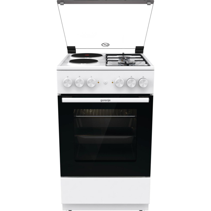 Плита комбинированная GORENJE, 71 л, паром AquaClean, 85 х 50 х 59.4 см, белый цвет GK5A11WG