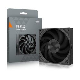 Кулер для корпуса Case Cooler PCCooler F5R120 120x120x25mm, 4-pin PWM, 86.73CFM, 32dBA, 2200RPM, Black F5R120 BK
