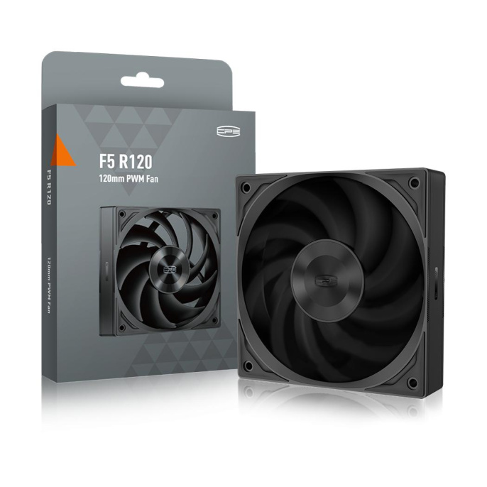 Кулер для корпуса Case Cooler PCCooler F5R120 120x120x25mm, 4-pin PWM, 86.73CFM, 32dBA, 2200RPM, Black F5R120 BK