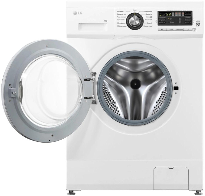 Стиральная машина LG F1096ND3, с фронтальной загрузкой, 6кг, 1000об/мин, инверторная