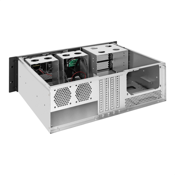 Серверный корпус ExeGate Pro 3U400-07 RM 19", высота 3U, глубина 400, без БП, 2*USB EX297730RUS