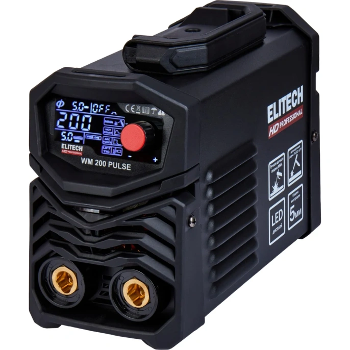 Инверторный сварочный аппарат Elitech HD WM 200 Pulse 204466
