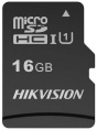 Карта памяти microSDHC UHS-I U1 Hikvision 16 ГБ, 92 МБ/с, Class 10, HS-TF-C1 STD /16G/Adapter, 1 шт., переходник SD