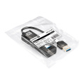 USB-Хаб (концентратор) 4-в-1 ExeGate DUB-4TP (кабель-адаптер USB3.0 --> 4xUSB3.0, Plug&Play, черный) EX296925RUS