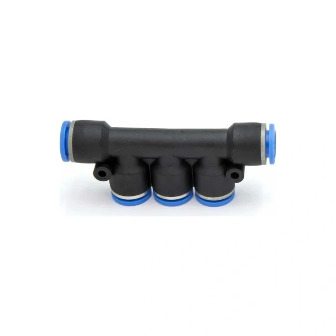 Фитинг цанговый разветвитель на пять входов по 12 мм Pegas pneumatic 5404