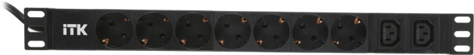 Блок распределения питания ITK PH22-7D2C131-P,  горизонт.размещ.,  SchukoХ7,  C13Х2,  Тип вход. тока 16A,  2м