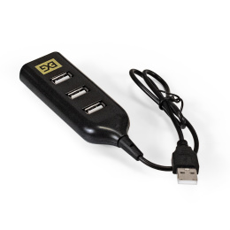 USB-Хаб (концентратор) 4-в-1 ExeGate DUB-42 (кабель-адаптер USB2.0 --> 4xUSB2.0, Plug&Play, черный) EX293976RUS