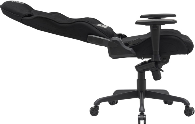 Кресло Cactus CS-CHR-MC04-BBK, ткань, до 150кг, регулируемые 2D подлокотники,  черный