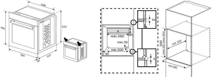 Духовой шкаф электрический Indesit IFE 3644 J IX, 72л, дверца с 2 стеклами, нержавеющая сталь