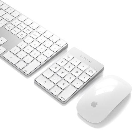 Беспроводной цифровой блок клавиатуры Satechi Aluminum Slim Keypad Numpad. Цвет серебристый.