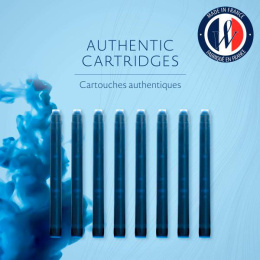 Картридж Waterman Standard CWS0110860 Serenity Blue чернила для ручек перьевых 8шт