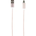 Дата-кабель Red Line Магнитный USB - micro USB, нейлоновая оплетка, розовый УТ000012858