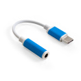 Кабель-адаптер для подключения наушников к устройствам с USB Type-C ExeGate <EX-CCA-UC3.5F-01> (USB Type-C/Jack3.5F (headset), для подключения стандартных наушников, колонок 3.5 мм к телефону, планшету и др.устройствам с аудиоразъемом Type-C) EX296331RUS