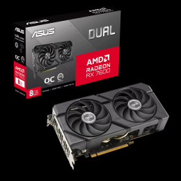 Видеокарта ASUS RX7600 DUAL EVO OC 8GB GDDR6 128bit 3xDP HDMI 2FAN RTL DUAL-RX7600-O8G-EVO 90YV0LD0-M0NA00