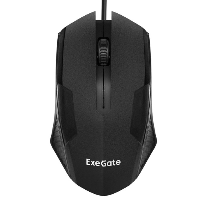 Мышь ExeGate Professional Standard SH-9025L-OEM USB, оптическая, 1000dpi, 3D, 3 кнопки и колесо прокрутки, длина кабеля 2м, черная, brown box EX279942RUS