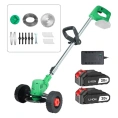 Аккумуляторный триммер-газонокосилка Zitrek GreenCut 20 Pro 20 В, Li-ion аккумулятор 2 шт, колеса 082-2005