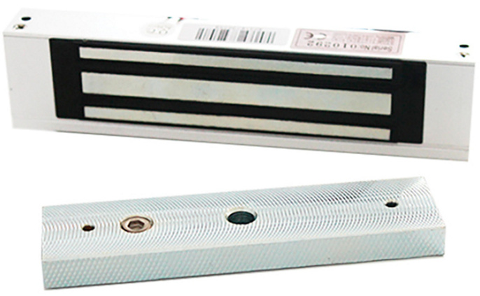 Электромагнитный замок Temid CM-180 сила удержания: 120кг, светодиодная индикация, 12V/24V, 420/210 мА, NO NC COM, рабочая температура: от -10 до +55 °С, материал: анодированный алюминий