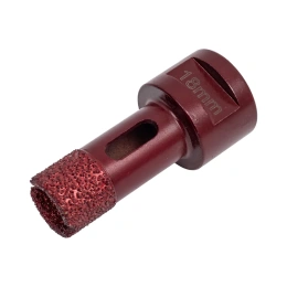 Коронка алмазная вакуумная по камню D18-15W-40L-M14 (18х40 мм; М14) MESSER 06-35-018