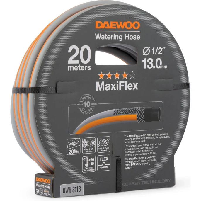 Шланг DAEWOO maxiflex диаметром 1/2 13 мм, 20 м DWH 3113