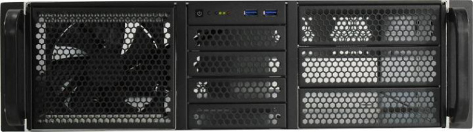 Procase RE306-D3H9-C-48 Корпус 3U server case,3x5.25+9HDD,черный,без блока питания,глубина 480мм,MB CEB 12"x10.5"