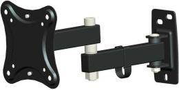Кронштейн для телевизора HAMA Fullmotion, 10-27", настенный, черный [r1118152]