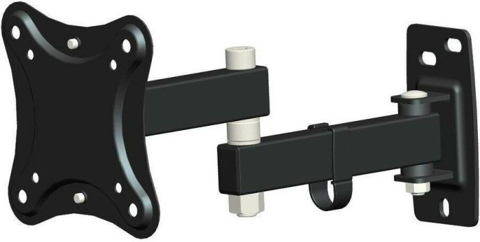 Кронштейн для телевизора HAMA Fullmotion, 10-27", настенный, черный [r1118152]