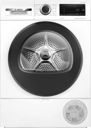 Сушильная машина Bosch WQG241ALPL отдельностоящая, сушка: конденсация с тепловым насосом, загрузка до 9 кг, энергопотребление new D, 14 программ, цвет: белый