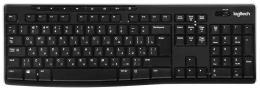 Клавиатура беспроводная Logitech K270 |920-003058| приемник Unifying, 2 батарейки AAA, RTL