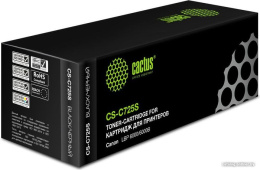 Картридж лазерный Cactus CS-C725S 725 черный (1600стр.) для Canon i-Sensys 6000/6000b с чипом
