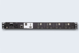 KVM консоль электронный ATEN CL3884NW-ATA-RG 1 user консоль LCD 18.5" 4 cpu USB+HDMI+AUDIO, с KVM-шнурами USB+HDMI+AUDIO 2x1.8м., 1920x1080, 1U 19"