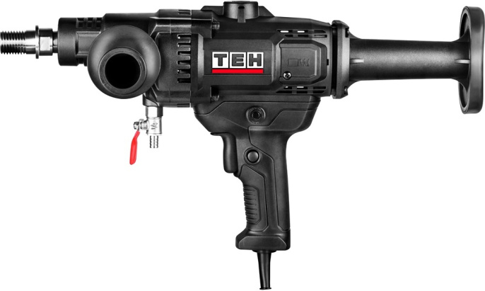 Дрель TEH TCD8130 (мощность: 1.6 кВт, скорость вращения шпинделя: 0-2100 об/мин, максимальный диаметр сверления: 130 мм, подходит для сверления с подачей воды и без)