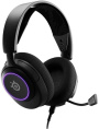 Гарнитура игровая SteelSeries Arctis Nova 3, для компьютера и игровых консолей, накладные, проводные, черный [61631]