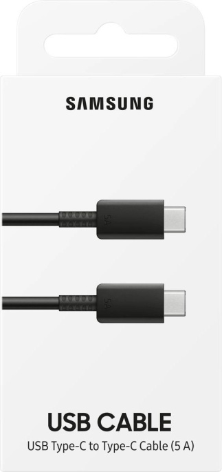 Кабель Samsung EP-DN975,  USB Type-C (m) -  USB Type-C (m),  1м,  5A,  черный [ep-dn975bbegww]